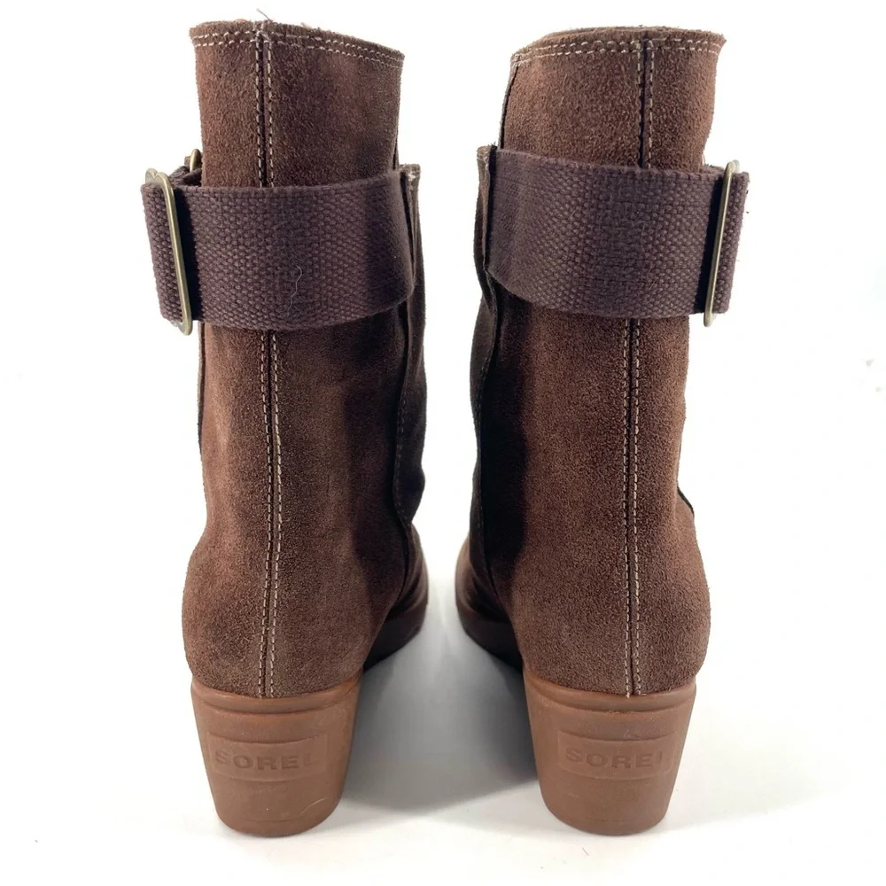 SOREL Toronto Brown Suede Mid Calf Waterproof Winter Casual Wedge Boot